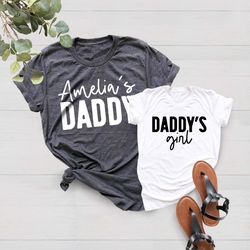 Custom Matching Father And Daughter Shirts, Daddy And Daught