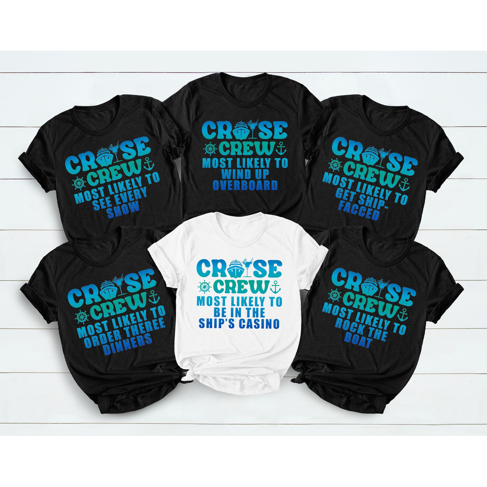 Custom Most Likely To Cruise Shirts, Colorful Family Cruise Tees, Quotes Most Likely To Vacation Shirts, Custom Cruise Crew Shirts - 1.jpg