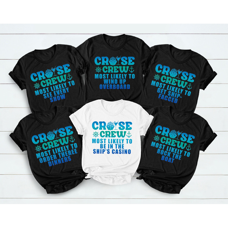 Custom Most Likely To Cruise Shirts, Colorful Family Cruise Tees, Quotes Most Likely To Vacation Shirts, Custom Cruise Crew Shirts - 1.jpg