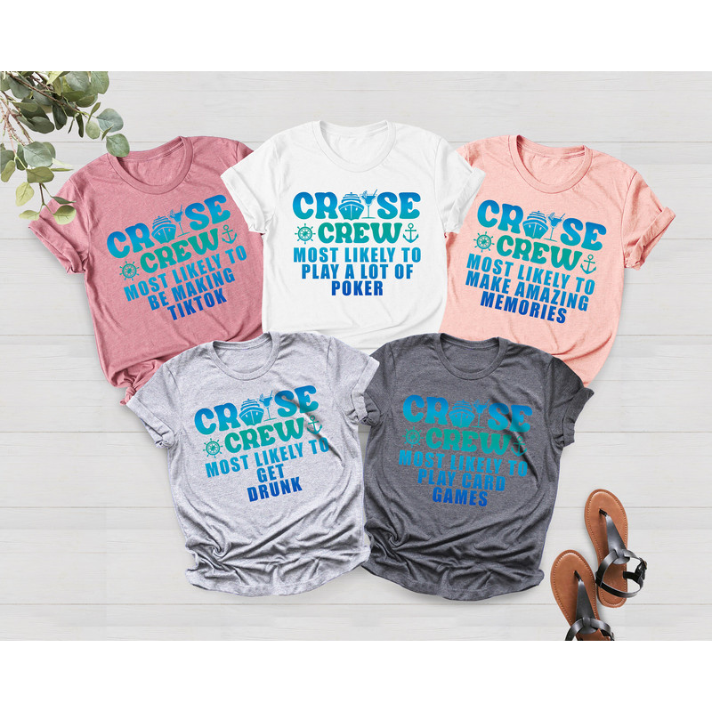 Custom Most Likely To Cruise Shirts, Colorful Family Cruise Tees, Quotes Most Likely To Vacation Shirts, Custom Cruise Crew Shirts - 2.jpg