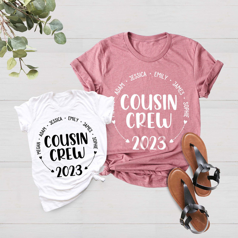 Custom Name Cousin Crew Shirt, Vacation Shirt, Cousin Trip Shirt, Matching Cousin Vacation Tee, Summer Shirt, Cousin, 2023 Trip Shirt - 1.jpg