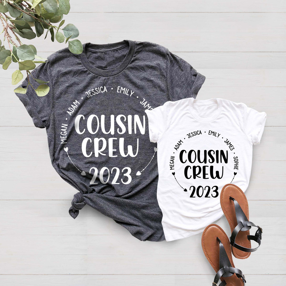 Custom Name Cousin Crew Shirt, Vacation Shirt, Cousin Trip Shirt, Matching Cousin Vacation Tee, Summer Shirt, Cousin, 2023 Trip Shirt - 2.jpg