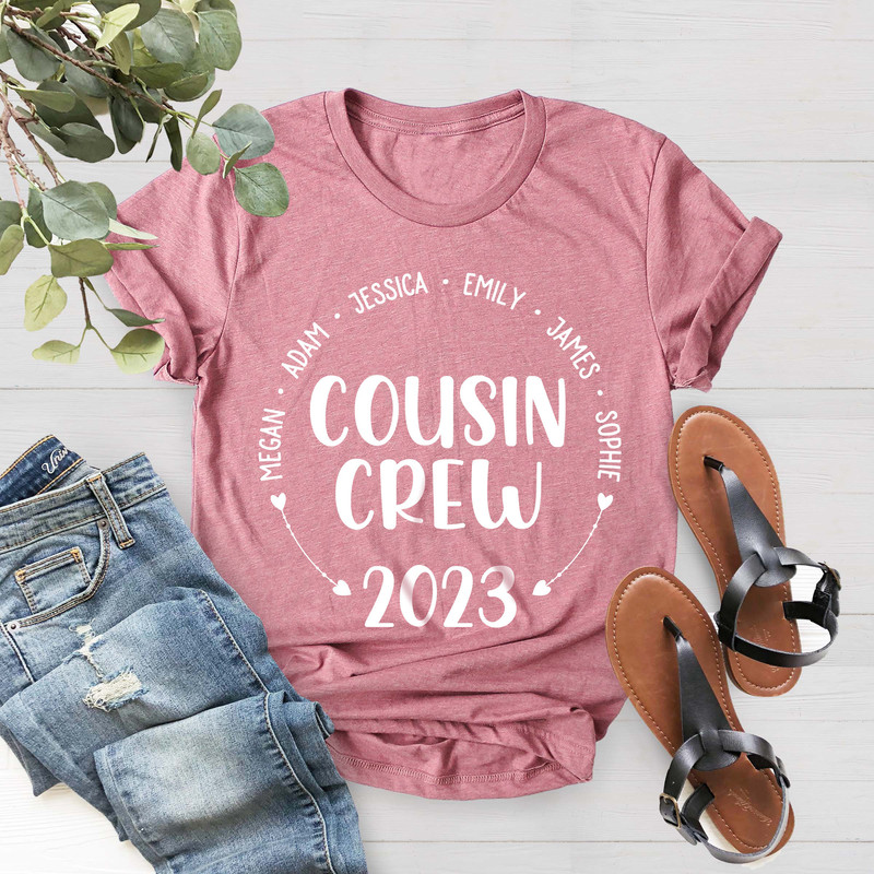 Custom Name Cousin Crew Shirt, Vacation Shirt, Cousin Trip Shirt, Matching Cousin Vacation Tee, Summer Shirt, Cousin, 2023 Trip Shirt - 4.jpg