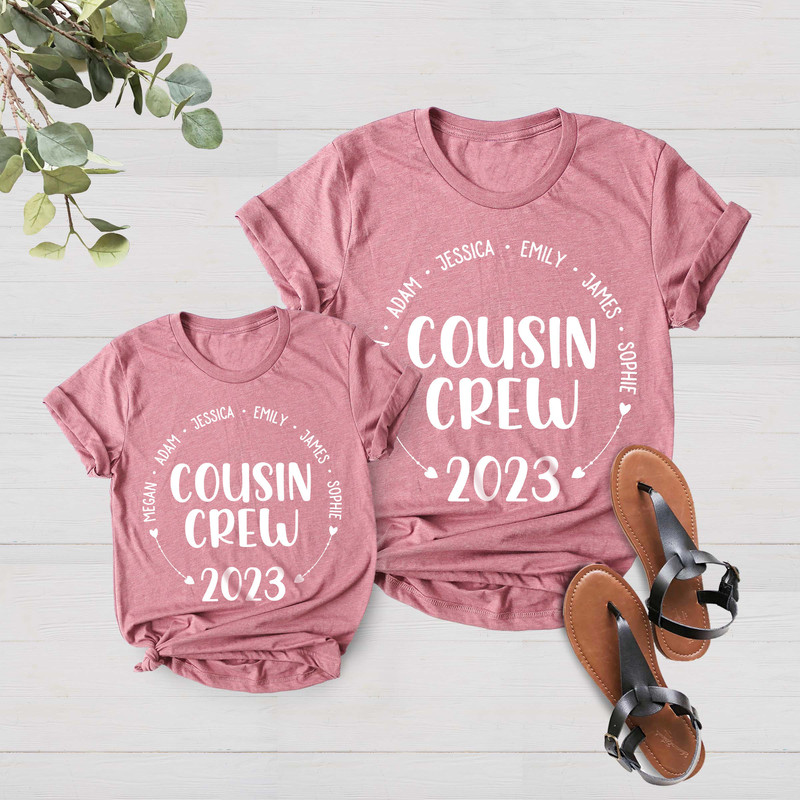 Custom Name Cousin Crew Shirt, Vacation Shirt, Cousin Trip Shirt, Matching Cousin Vacation Tee, Summer Shirt, Cousin, 2023 Trip Shirt - 5.jpg