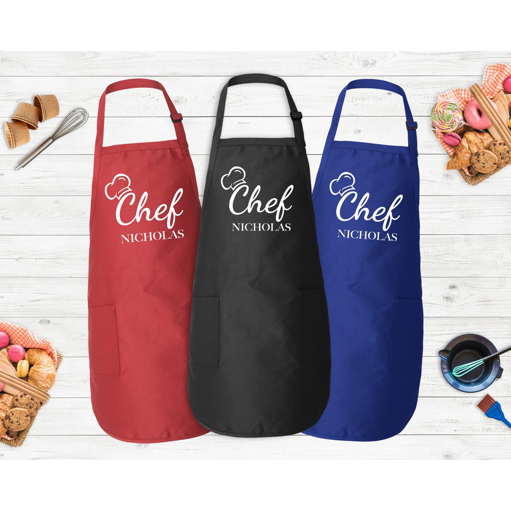 Customized Apron, Chef Printed Apron, Printed Kitchen Apron for Women & Men, Printed Apron, Personalized Gift, Cute Apron For Women Men - 1.jpg