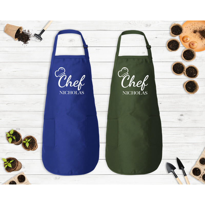 Customized Apron, Chef Printed Apron, Printed Kitchen Apron for Women & Men, Printed Apron, Personalized Gift, Cute Apron For Women Men - 2.jpg