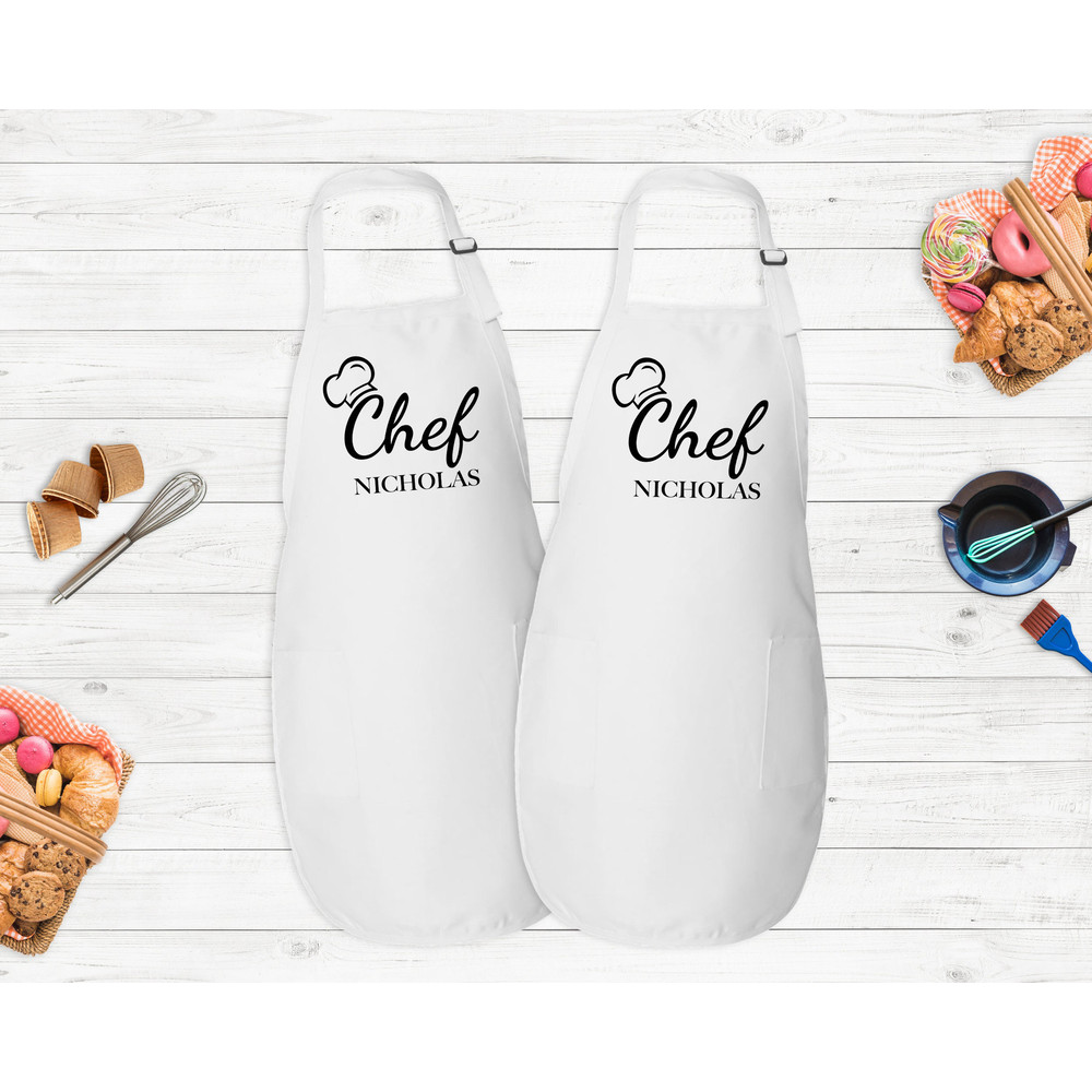 Customized Apron, Chef Printed Apron, Printed Kitchen Apron for Women & Men, Printed Apron, Personalized Gift, Cute Apron For Women Men - 4.jpg