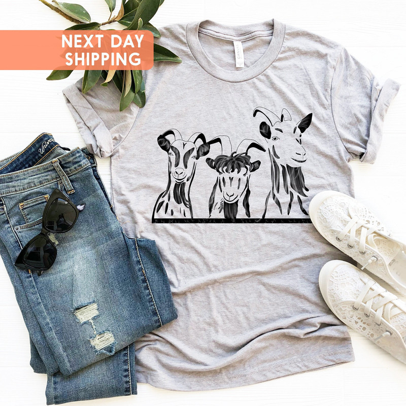 Cute Goats Shirts, Farm Animal Shirt, Goats Birthday Gift Shirt, Animal Lover Shirt, Farmer Women Shirt,Goats Lover Shirt, Farmer Gift Shirt - 1.jpg