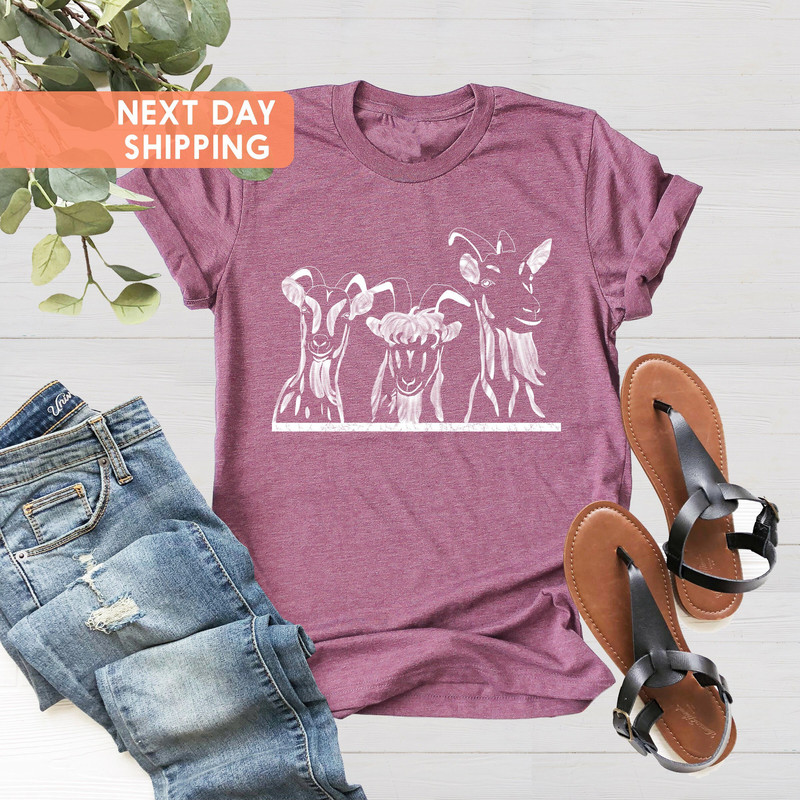 Cute Goats Shirts, Farm Animal Shirt, Goats Birthday Gift Shirt, Animal Lover Shirt, Farmer Women Shirt,Goats Lover Shirt, Farmer Gift Shirt - 3.jpg