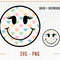 Distressed Retro Smile Face SVG and PNG, Smile with Retro Hearts Svg Design, Smile Face Png, Trendy Smile Face Hearts Svg, Sublimation - 1.jpg
