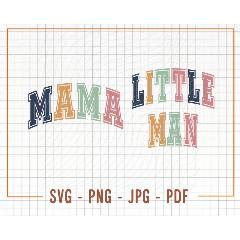 Mama and Little Man SVG % PNG, Mommy and Me Svg, Boho Mama Png, Boy Mama png, Sublimation Designs, Little Man Svg, Retro Mama and Mini Svg - 1.jpg
