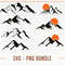 Mountains SVG Bundle, Mountains Svg Cut File, Christmas Gift Mountain Range SVG Mountains Png, Svg Clipart Files, Mountain Vector - 1.jpg
