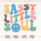 Sassy Little Soul SVG Cut File, PNG Sublimation, Funny Kids Quote, Girls Svg, Kids Svg, Toddler, Retro Vintage text, Cricut Svg, Silhouette - 1.jpg