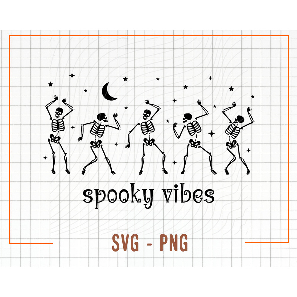 Spooky Vibes svg, Dancing Skeleton svg, Skeleton svg, Spooky Season svg, Spooky mama svg, Mom svg, Cricut Cut Files, Halloween Shirt svg - 1.jpg