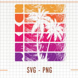 summer svg png, palm trees and sunset png, summer beach png, design download, summer t shirt design,