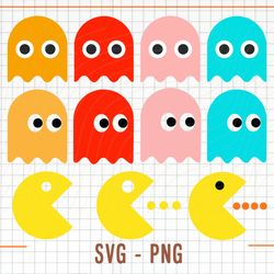 video game svg png, video game svg cut files, gamer svg, video game clipart, ghost svg, game over sv