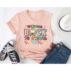 back to school teacher shirts, retro teacher shirt, welcome back to school shirt, teacher shirt, first day of school shi