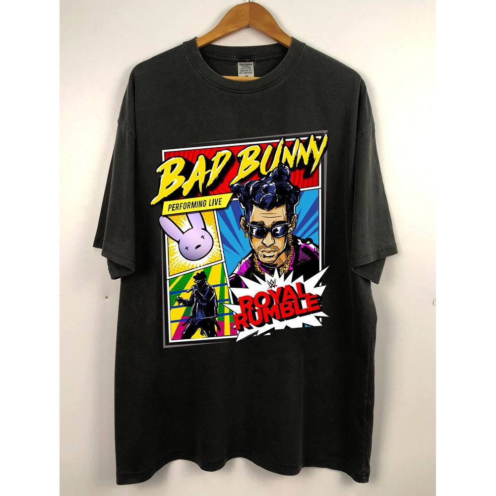 BAD BUNNY Shirt, Bad Bunny Fan Shirt, RAP Hip-hop T-shirt - 1.jpg
