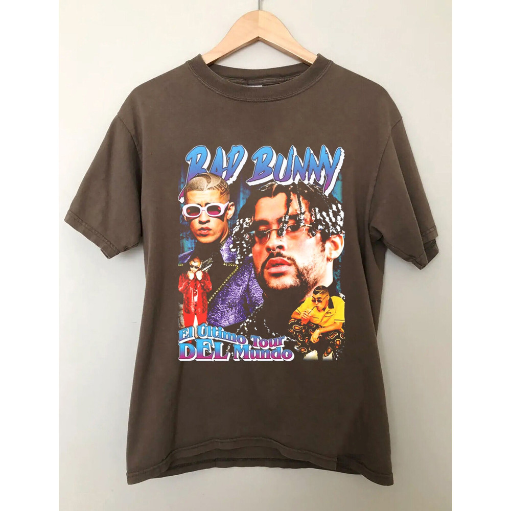 BAD BUNNY Shirt, Bad Bunny, Bad Bunny Retro Shirt, Bad Bunny Bootleg Rap Shirt - 2.jpg