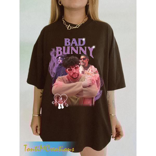 Bad Bunny, Bad Bunny Retro Shirt, Bad Bunny Bootleg Rap Shirt, Bad Bunny Tour Shirt, Un Verano Sin Ti Merch, Bad Bunny Concert Shirt - 1.jpg