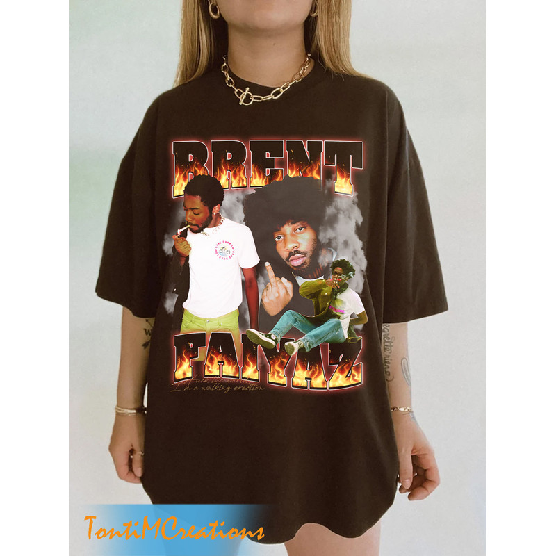 Brent Faiyaz shirt, Vintage 90s Rap Tees , Brent Faiyaz Vintage Style Hip Hop Rap T-Shirt - 1.jpg