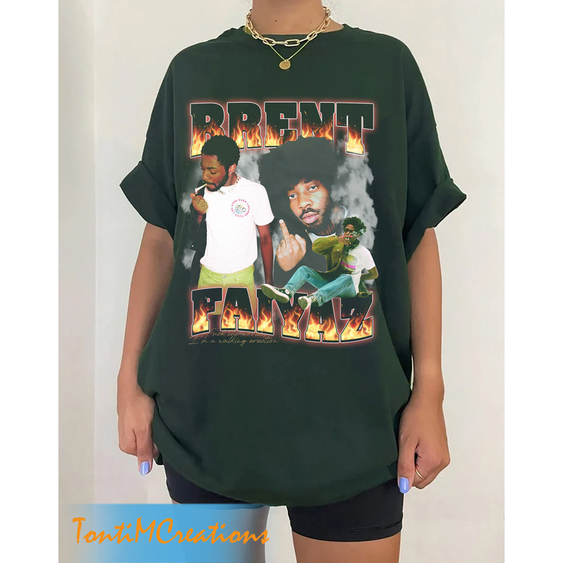 Brent Faiyaz shirt, Vintage 90s Rap Tees , Brent Faiyaz Vintage Style Hip Hop Rap T-Shirt - 2.jpg
