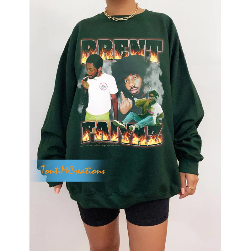 Brent Faiyaz shirt, Vintage 90s Rap Tees , Brent Faiyaz Vintage Style Hip Hop Rap T-Shirt - 3.jpg