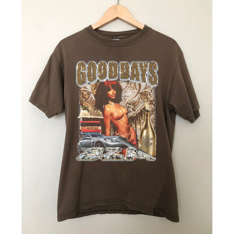 Good Days Sza Vintage Shirt, Sza New Bootleg 90s Black Shirt, Sza Photoshoot Shirt, Music RnB Singer Rapper Shirt, Vintage Style Shirt - 2.jpg