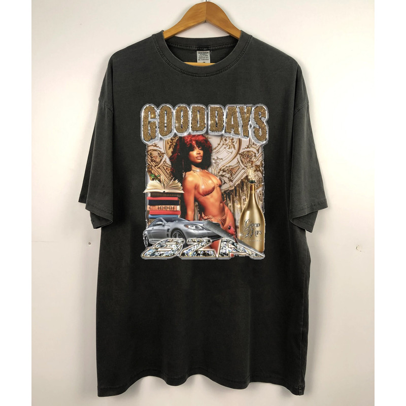 Good Days Sza Vintage Shirt, Sza New Bootleg 90s Black Shirt, Sza Photoshoot Shirt, Music RnB Singer Rapper Shirt, Vintage Style Shirt - 3.jpg