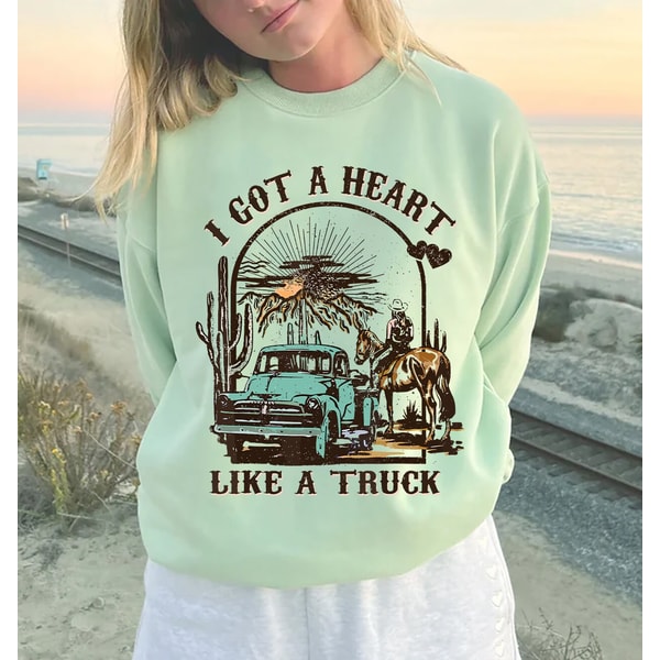 I Got A Heart Like A Truck shirt, Long Live Cowgirls Shirt, Vintage Cowgirl Shirts, Texas Shirt, Cowgirl Country Shirt, Retro Cowgirl Shirt - 5.jpg