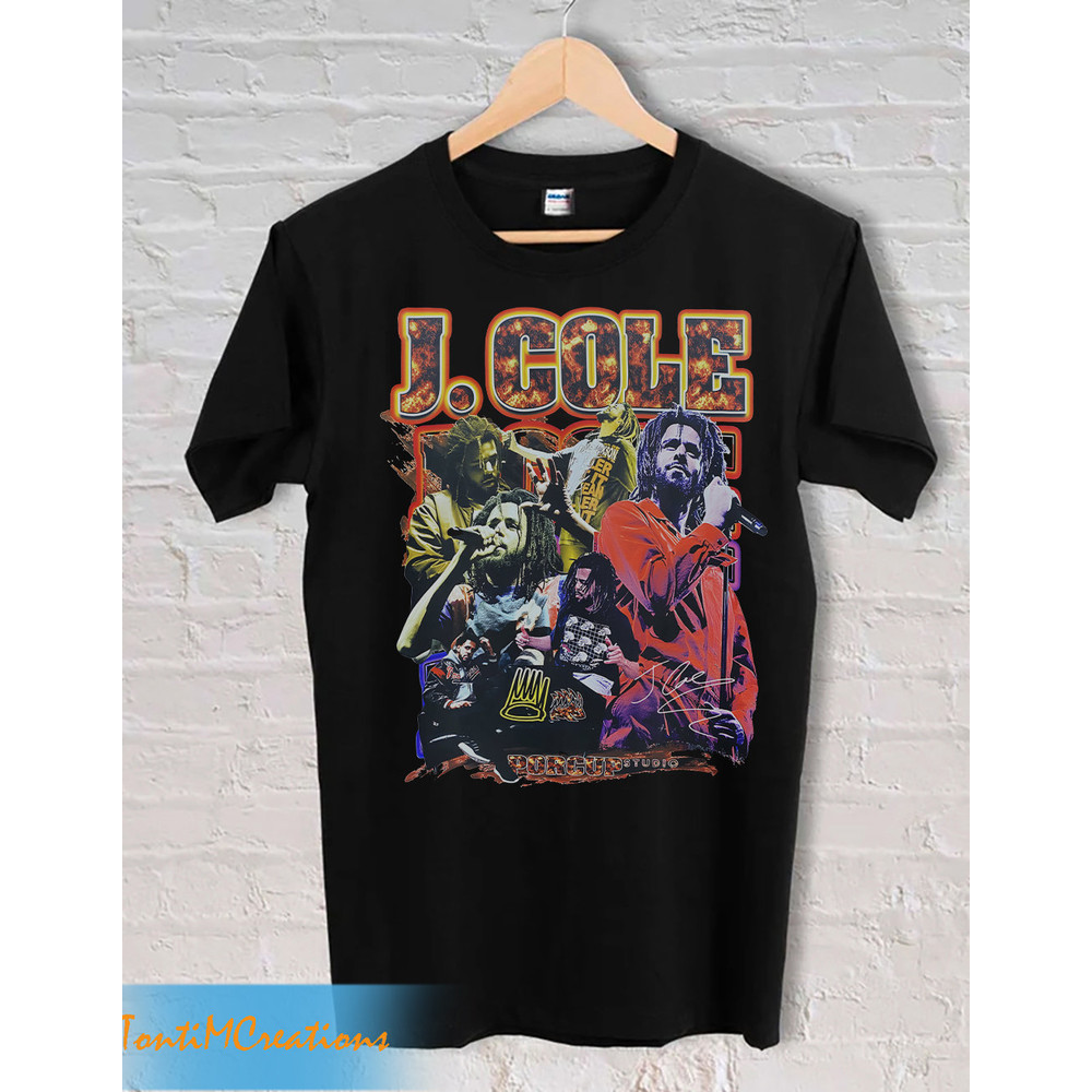 J Cole Shirt, Rapper Shirt, Bootleg Raptees 90s Shirt, Vintage J Cole Graphic Tee, JCole Merch T-Shirt - 1.jpg