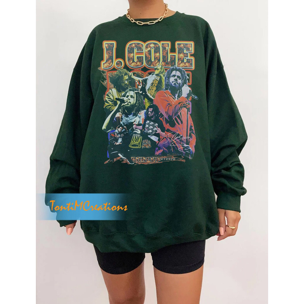 J Cole Shirt, Rapper Shirt, Bootleg Raptees 90s Shirt, Vintage J Cole Graphic Tee, JCole Merch T-Shirt - 4.jpg