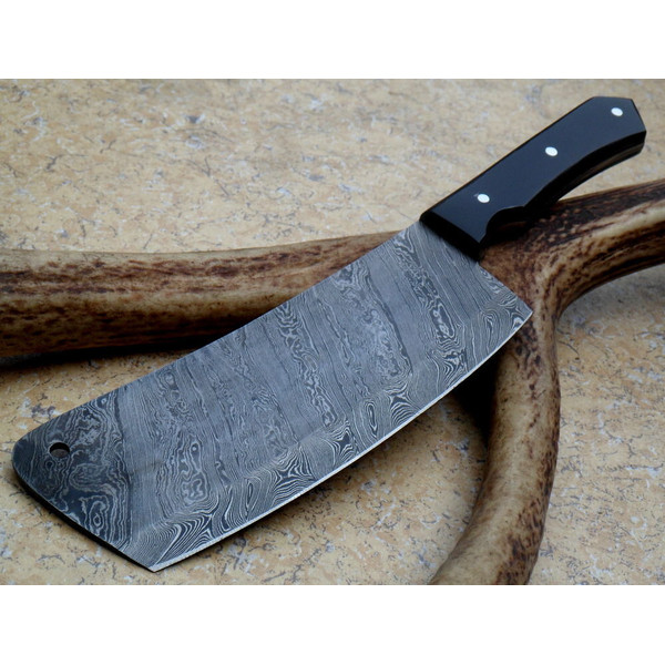 Handmade Damascus Cleaver Chopper chef knife butcher knife K - Inspire  Uplift
