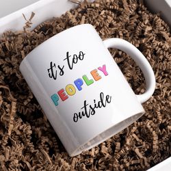 peopleys coffee mug - ceramic funny coffee mug - coffee mugs present (11oz)