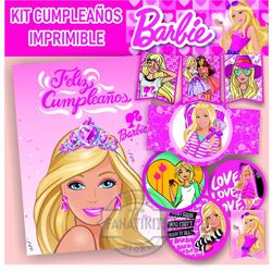 Barbi Printable Kit | Birthday Party Candy Bar | Printable Props | Clipart | Digital | Instant Download | PDF