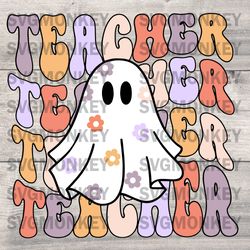 Teacher Halloween Happy Halloween Ver2 SVG ,PNG, DXF, EPS
