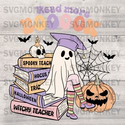 Read More Books SVG Spooky Teacher Ghost