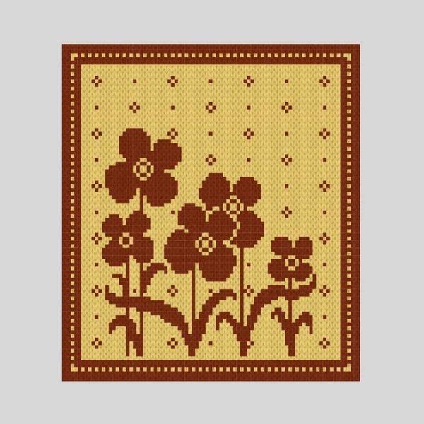 finger-kniited-loop-yarn-flowers-blanket-5