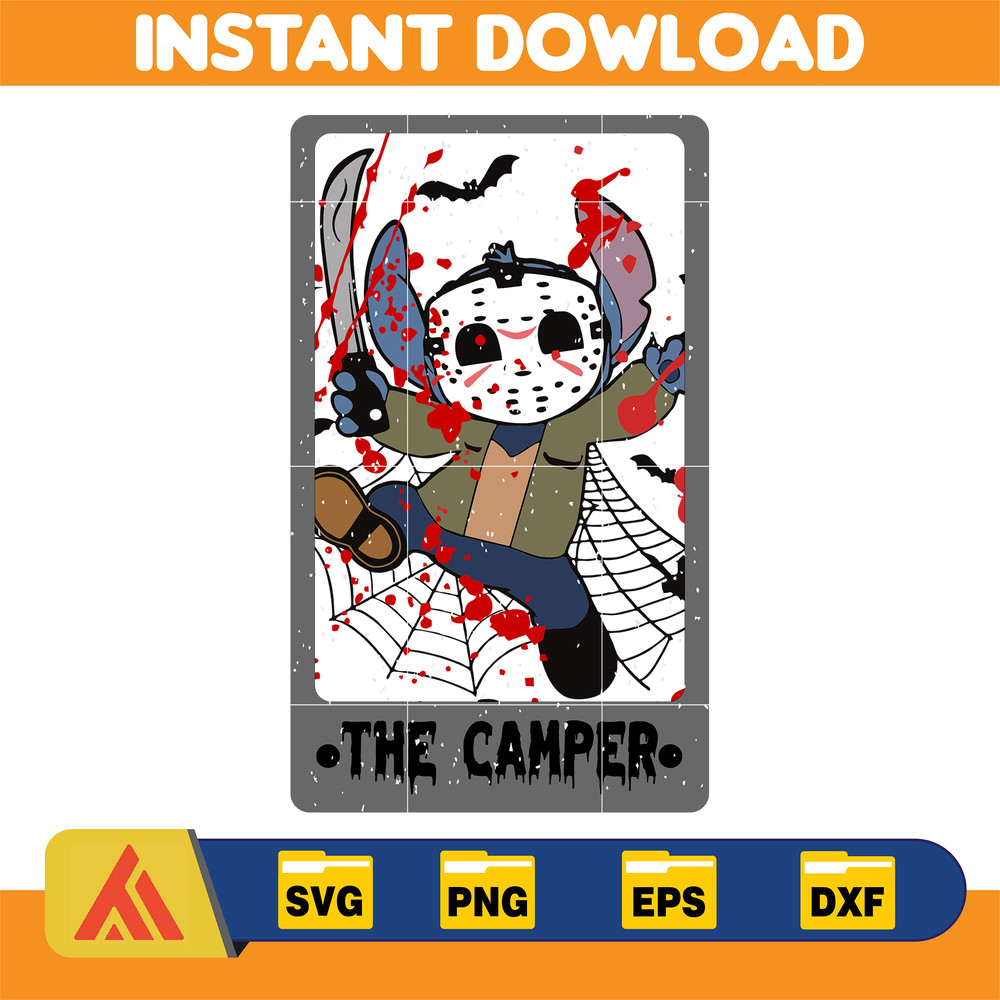 Happy Halloween Svg, Trick Or Treat, Spooky Season, Halloween Svg, Halloween Custume, Horror Movie Svg, Horror Character Tarot Card (13).jpg