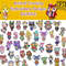 Animal crossing machine embroidery designs - Fullbody cartoon bundle - digital machine embroidery files - 10 formats.jpg