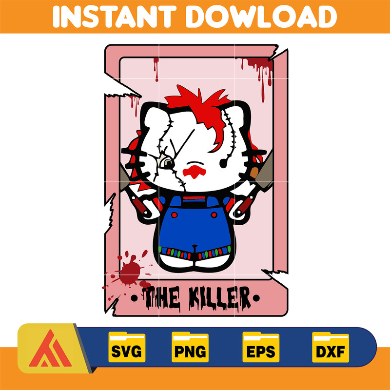 Hello Cats Horror Halloween Svg, Layered Hello Cat Svg, Horror Characters Svg, Jack Cat Svg Files For Cricut, Instant Download (1).jpg