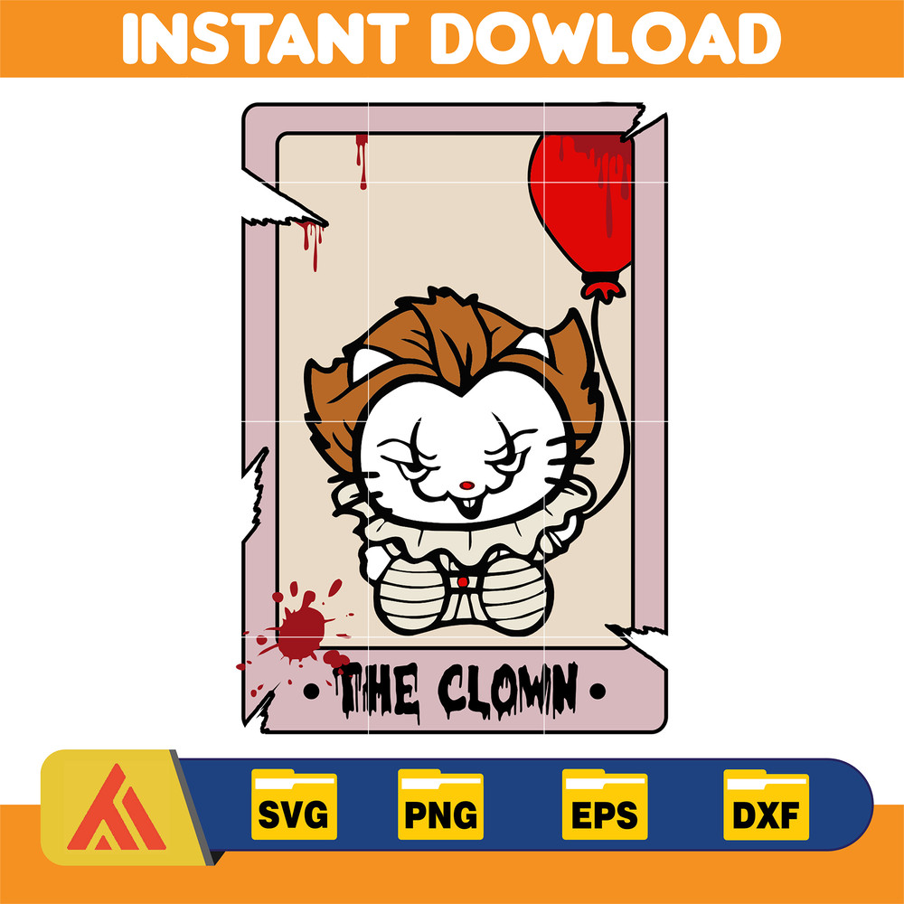 Hello Cats Horror Halloween Svg, Layered Hello Cat Svg, Horror Characters Svg, Jack Cat Svg Files For Cricut, Instant Download (2).jpg