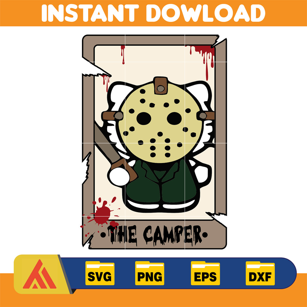 Hello Cats Horror Halloween Svg, Layered Hello Cat Svg, Horror Characters Svg, Jack Cat Svg Files For Cricut, Instant Download (5).jpg