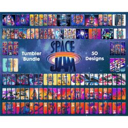 space jam tumbler bundle, spcae jam png, space jam 20oz skinny tumbler sublimation design, space jam cup, space jam subl