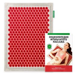 Medical Tibetan Magnetic Massager Applicator on a Soft Substrate 41x60 cm Red