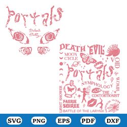 retro melanie martinez portals tour 2023 svg, american singer svg, melanie martinez svg, portals album, american singer