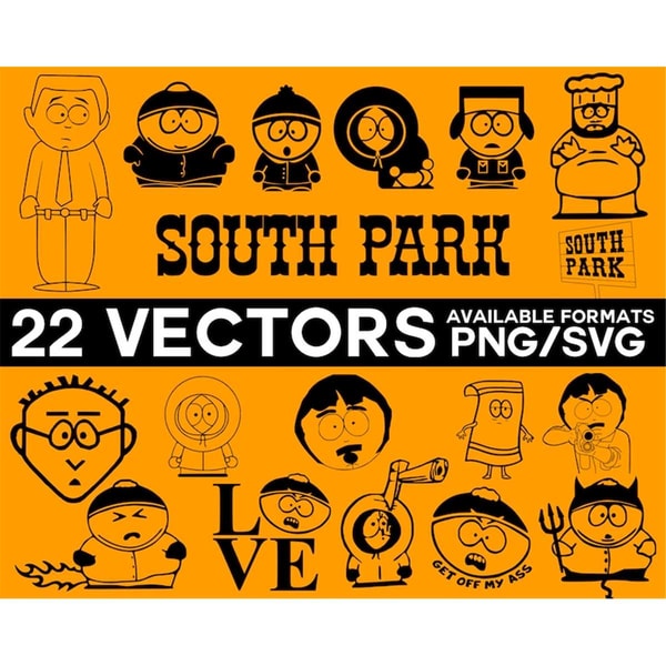 South Park Vector Bundle, Cartman Vector, Broflovski Vector, - Inspire ...