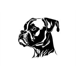 BOXER Dog SVG, BOXER Clipart, Boxer Svg Files For Cricut, Boxer Silhouette Svg, Dog svg