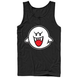 nintendo men&8217s mario boo ghost  tank top black