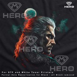 geralt of rivia witcher png, the witcher digital download, henry carvill png, witcher birthday gift idea for him downloa